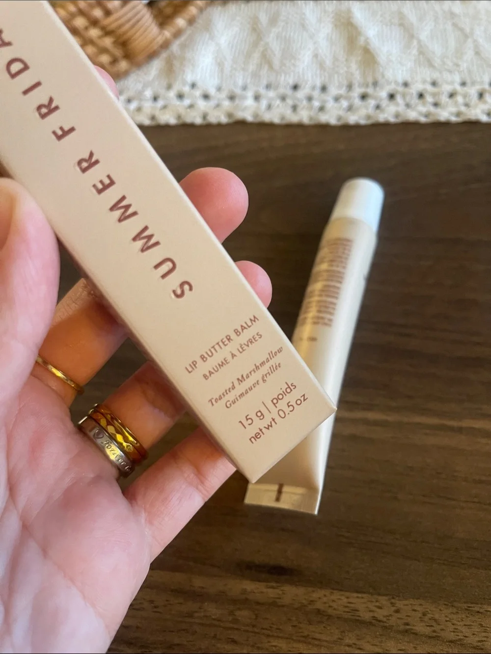 Summer Fridays Lip Butter Balm — Beige Cream Tube